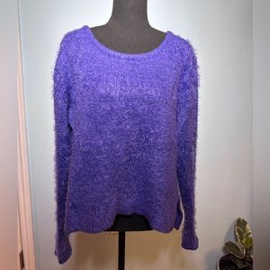 Fuzzy purple sweater by Minkpink